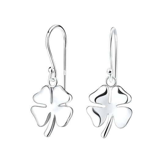 925 Sterling Silver Clover Earrings