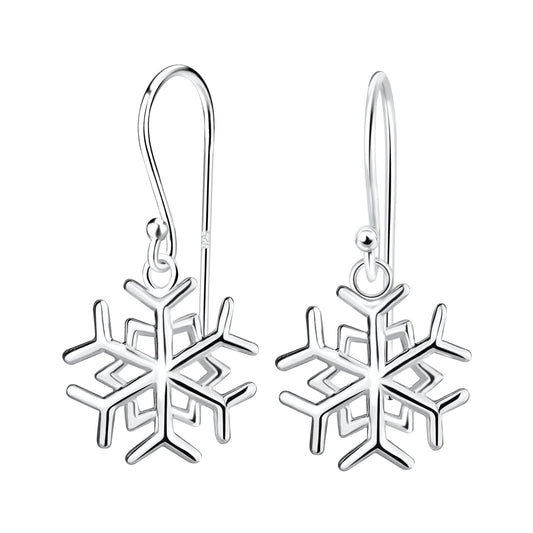 Silver Snowflake Earrings