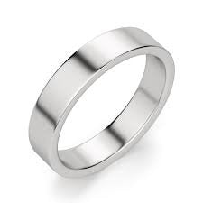 Sterling Silver Flat Half Dome Ring, 925, Size 11.5