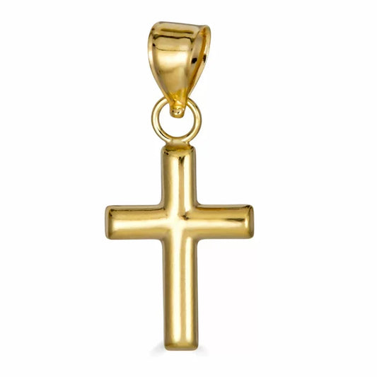 Yellow Gold Cross Pendant, 14k