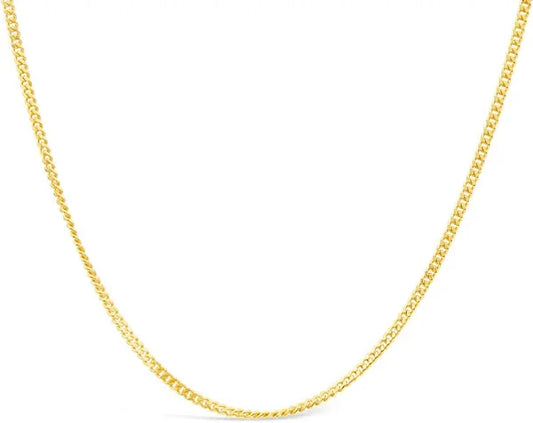 Yellow Gold Thin Curb Chain. 18k, 2.8gr, 20", thickness: 2.15