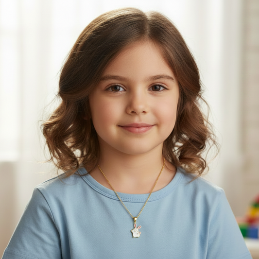 18K Yellow Gold Rabbit Pendent