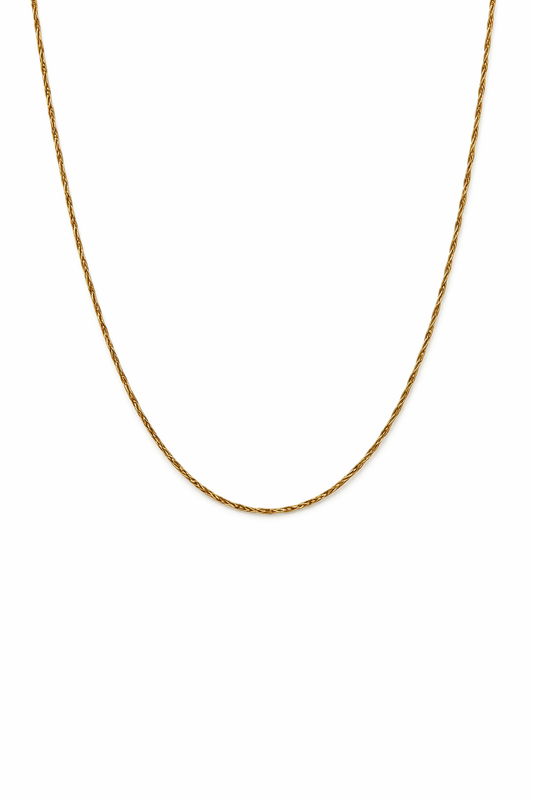 Yellow Gold Twisted Curb Chain 18k 2.17gr