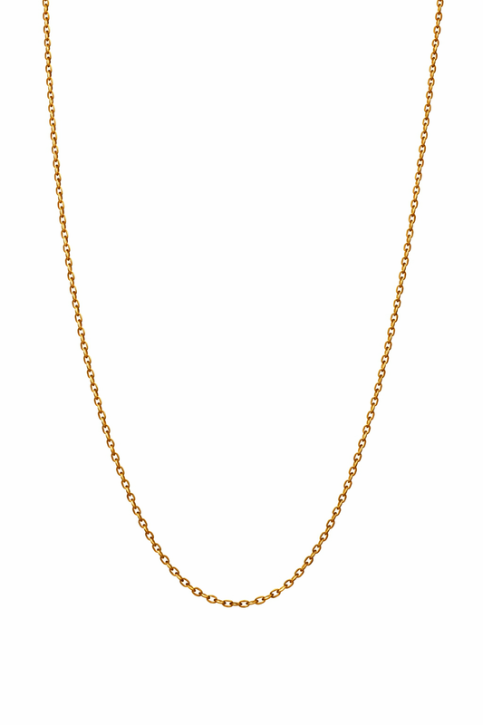 Yellow gold chain 17inch 1.3gr 18k