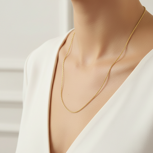 18K Yellow Gold Cable Chain 10.48gr