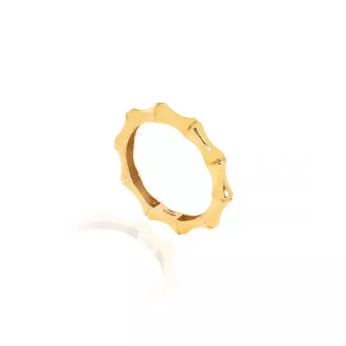 Yellow Gold bones style ring, 18k, 1.72gr