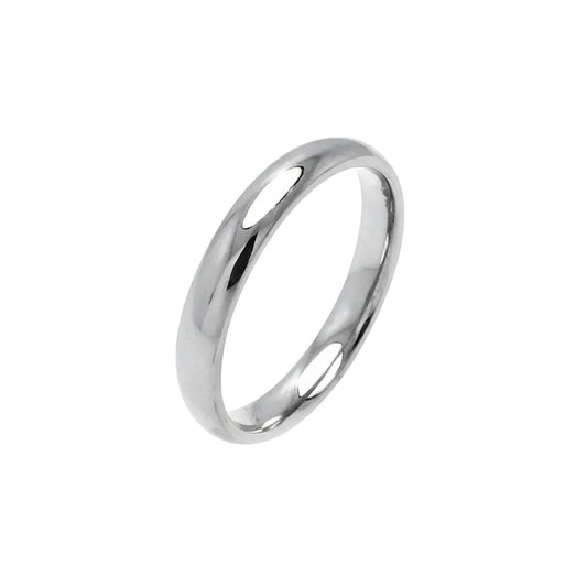 925 Sterling Silver Plain Wedding Band Round Ring