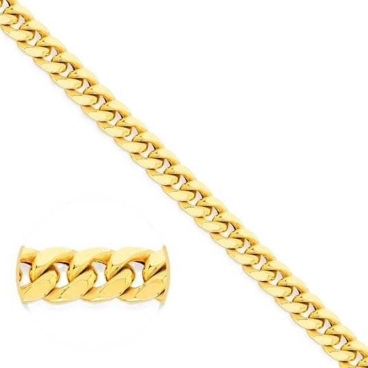 Yellow Gold Miami Curb Chain, 18k, 22 Inches, 36.29gr