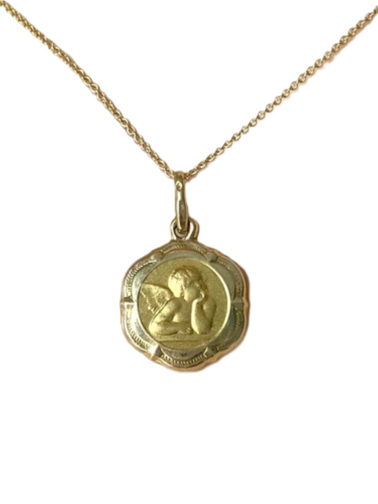 Yellow Gold Angle Medallion, 18k, 1.43gr