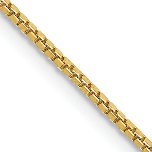 14K Yellow Gold Box Chain Bracelet. 2.6gr 7"