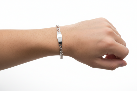 Sterling Silver Curb ID Bracelet 5.8mm 7"