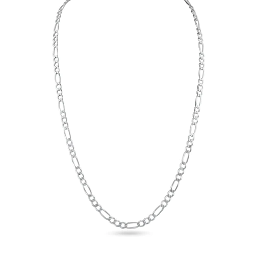 Silver Figaro Style Chain ,3.9mm, 18"