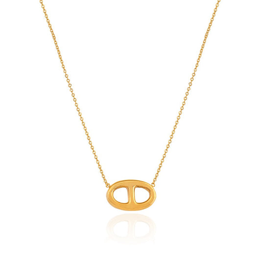 Yellow Gold Necklace Hermis style 18k 3.45gr