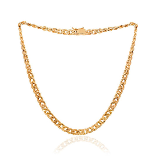 Yellow gold Curb chain 18k, 13 gr