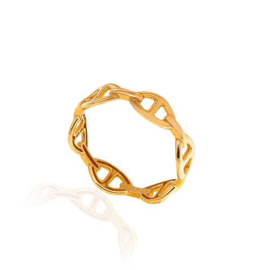Yellow gold Hermes Style Ring, 18k, 1.44gr