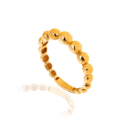 Yellow Gold Small Balls Style Band 18k 1.6gr