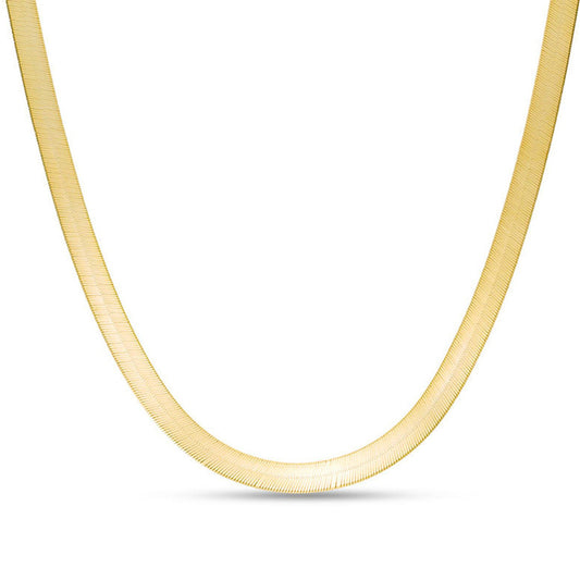 Yellow Gold Herringbone necklace, 18k, 18 Inches, 9.68gr