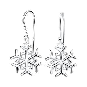Silver Snowflake Earrings