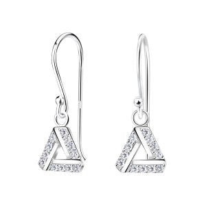 Silver Triangle Earrings