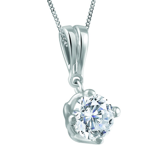 Fire and Ice Canadian Diamond Necklace, 14k, 0.155ct, I1, G-I