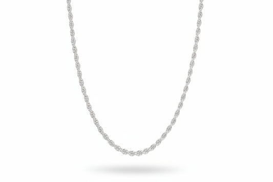 Sterling Silver 925 Double Rope Chain 24 inches