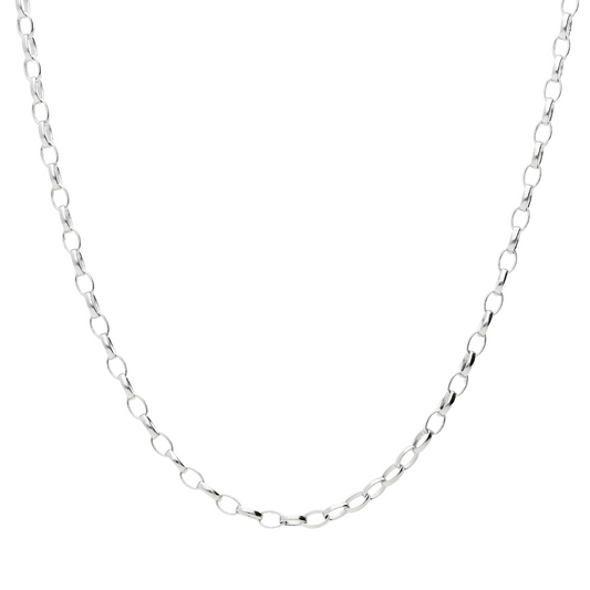 White Gold Belcher Linked Chain. 18k, 2.94gr, 16"
