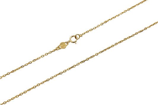18K Yellow Gold Anklet Chain 8.5" 1.5 gr