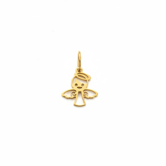18K Yellow Gold Angel Pendant 0.4 gr