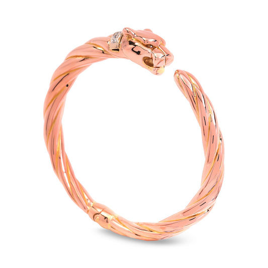 Rose Gold Panther Bangle , 18k, 11.79gr