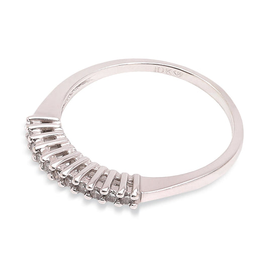 Classic Diamond Accent Ring in 10K White Gold