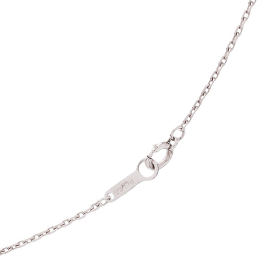Platinum Beautiful Bar Necklace Setting with 6 Diamonds ,TDW: 0.12ct