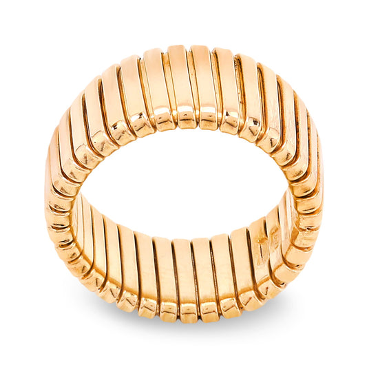 Yellow Gold Elastic Chunky Ring, 18k, 6.84gr