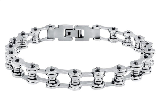 Sterling Silver Bike Chain Bracelet. 925, 69.5gr, 8"