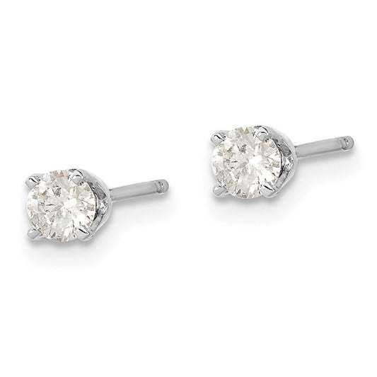 White Gold Natural Diamond Stud Earrings. 14K TDW: 0.30ct VS GH.
