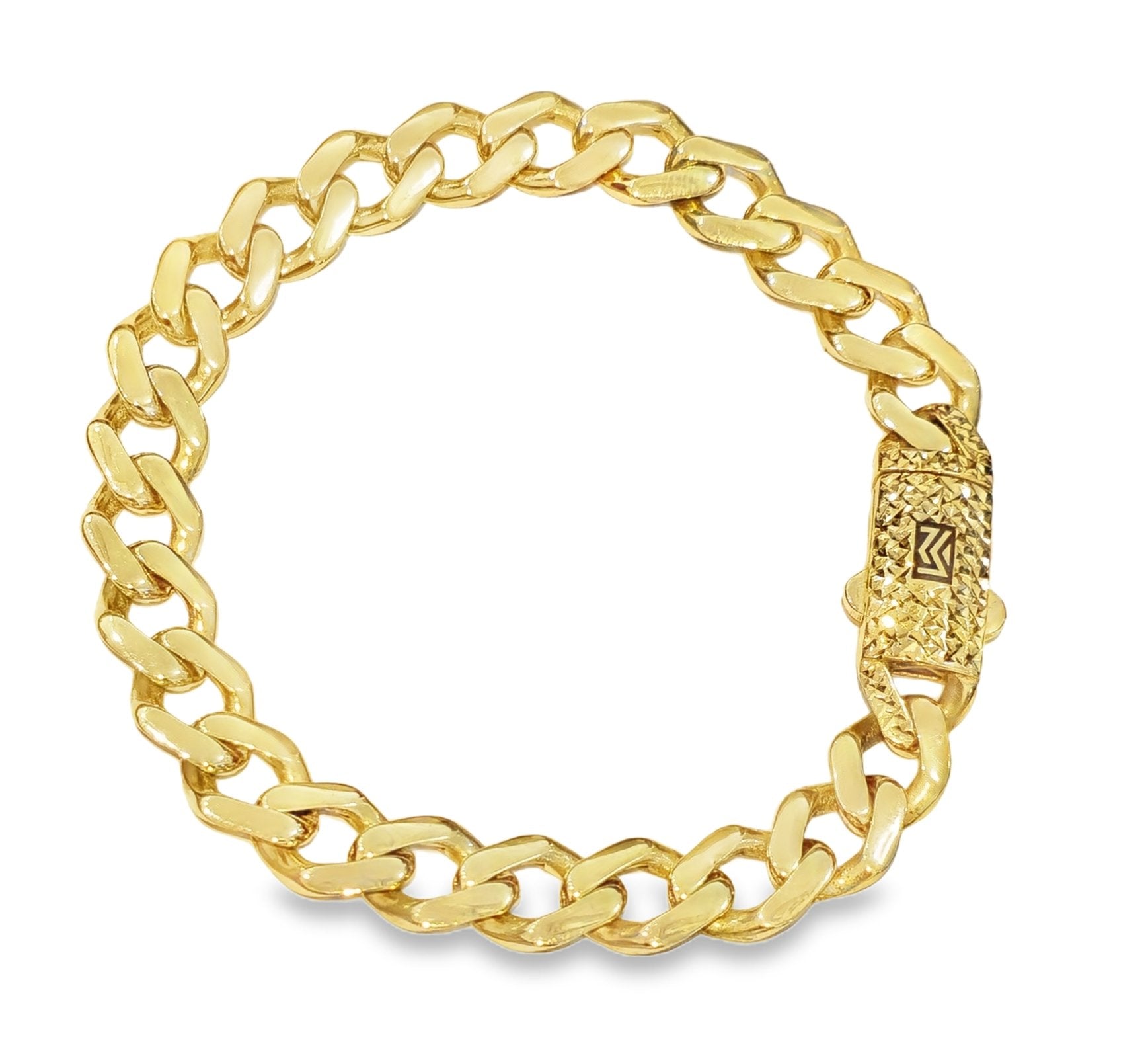 Yellow Gold Classic Royal Monaco Miami Cuban Link Curb Chain