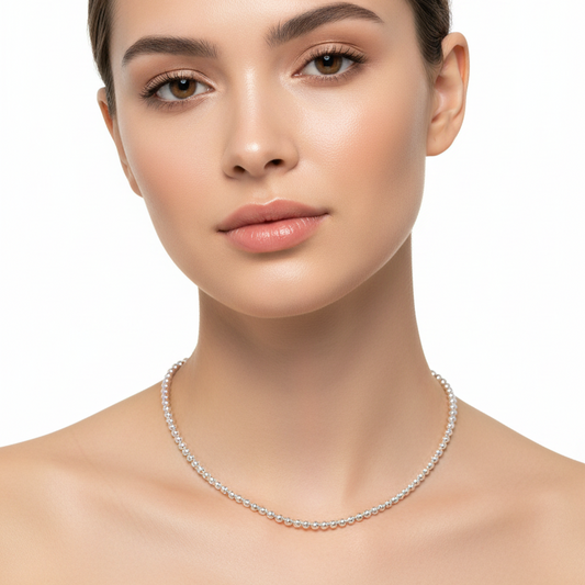 925 Sterling Silver Ball Chain Necklace
