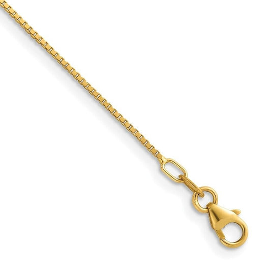 Yellow Gold Box Chain. 18k, 4.3gr, 18", 1.2mm