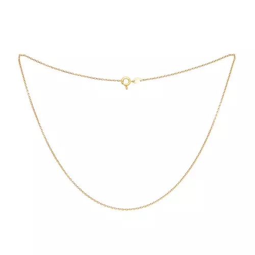 Yellow Gold Chain , 18k, 14 to 15 Inches Adjustable, 1.66gr