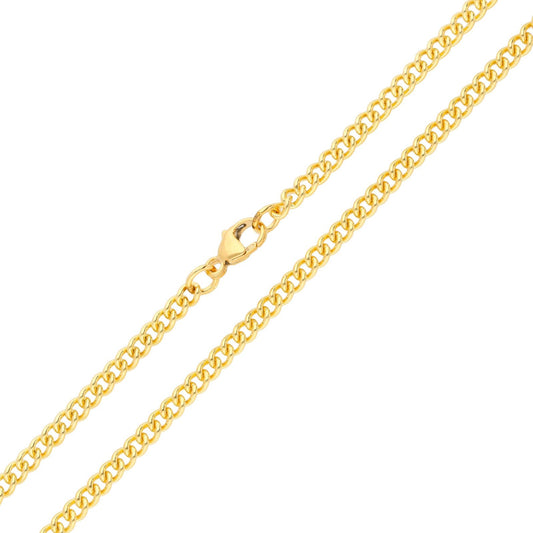 Yellow Gold Curb Chain,14k, 18 Inches