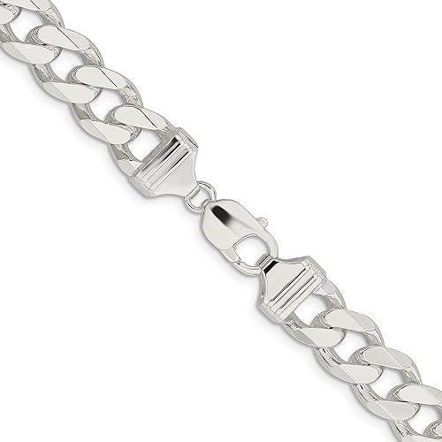 Sterling Silver Curb chain 24 Inches, 8mm