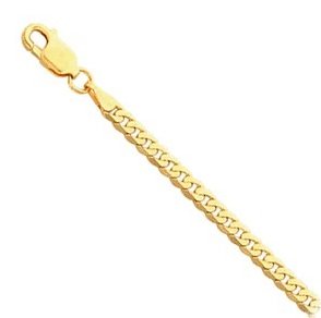 Yellow Gold Curb Chain necklace, 10k, 20 Inches