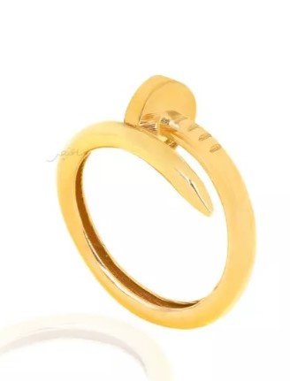 Yellow Gold Nail Style Ring. 18k , 3.04 gr