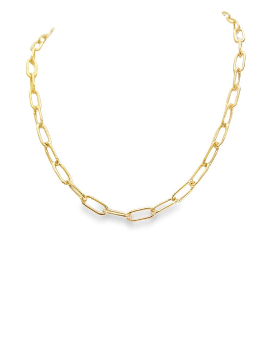 PaperClip Chain Necklace, 18k, 6.43gr