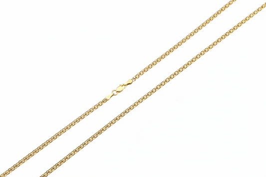 10K Yellow Gold Wheat Chain 17"