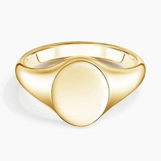 Yellow Gold Classic Signature Ring. 18k, 3.3gr
