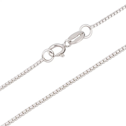 Sterling Silver Box Chain, 32 Inches, 925