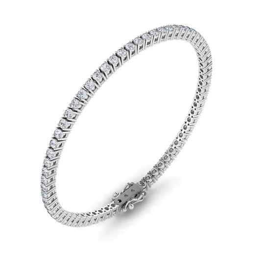 White Gold Diamond Tennis Bracelet 2.65 Cts. 14k,  7 Inches , 67 RD,  SI2-I1, I