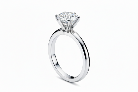 Tiffany & Co. Diamond Solitaire Engagement Ring 1.08 Carat Round Brilliant VS1 , Plat950, Resale