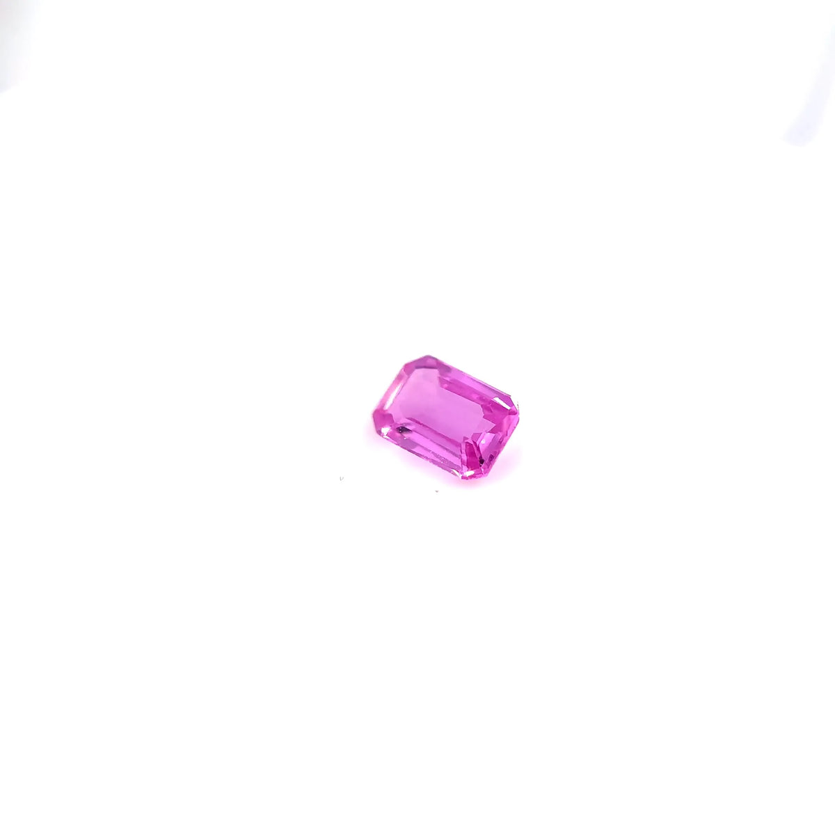 0.60ct Emerald Natural Sapphire (Colour Pink, Clarity Eye Clean, Cut Faceted)
