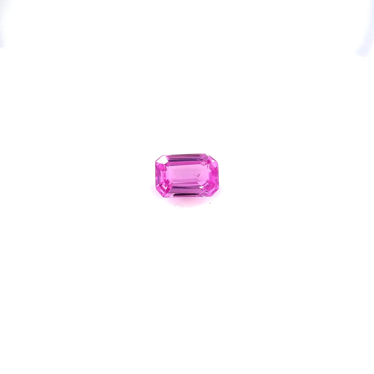 0.66ct Emerald Natural Sapphire (Colour Pink, Clarity Eye Clean, Cut Faceted)